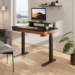 Стол для компьютера c электрической регулировкой по высоте и 2 ящиками EUREKA ERK-ED-I47-WN