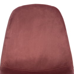 Стул со спинкой BREEZE (mod. 4724) вельвет/металл, 44 х 53 х 87 см, Coral (коралловый) HLR44 / белый