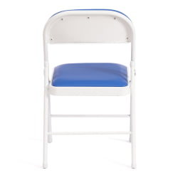 Офисный стул FOLDER (mod. 3022G) каркас: металл, сиденье/спинка: экокожа, 46.5 х 47.5 х 79 см, blue (синий) / white (белый)