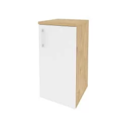 Шкаф низкий узкий правый ONIX O.SU-3.1(R) Тиквуд Светлый/Белый