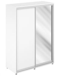 Шкаф-купе высокий с одним зеркалом Sigma SG.718.WH.WH.AL Белый