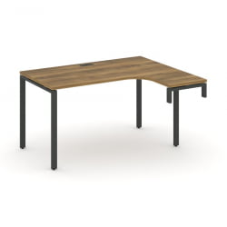 Стол-надставка на опорную тумбу (правый) CONCEPT CN.OSAN-002(R) Сандал Янтарный Черный