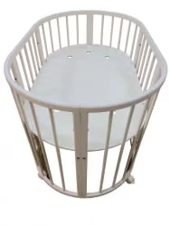 Люлька для новорожденных Merry Happy Mini матовая Белая (3 в 1)