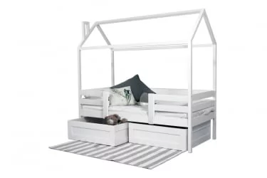 Кровать-домик RooRoom кд-22 с ящиками Белый