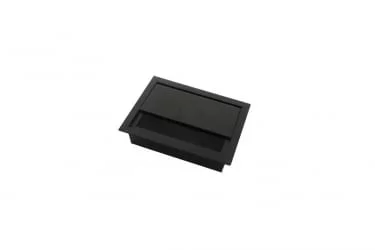 Лючок прямоугольный, металлический CBM33622004 Черный