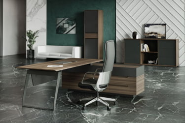 Шкаф высокий 1-секционный QUARTZ QZ.0302.BW.GF.R правый