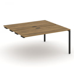 Двойной стол-приставка к опорным тумбам/шкафам CONCEPT CN.DSPR-004 Сандал Янтарный Черный