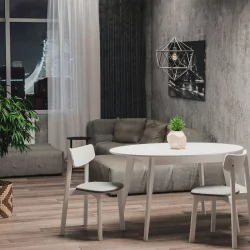 Стул с мягким сиденьем Вега Блуе кашемир Орех / Blue