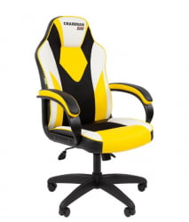 Кресло геймерское CHAIRMAN GAME 17 черный/желтый/белый