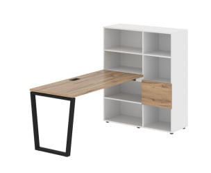 Рабочая станция EDIS EVRST 1115 Дуб Денвер светлый Черный Белый