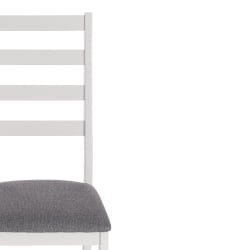 Стул SWEDEN Многослойная фанера, 41*40*99 см, white, ткань темно-серая (150)