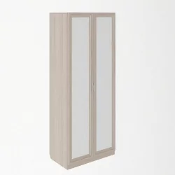 Шкаф Остин Модуль №2 Ясень шимо светлый/белый