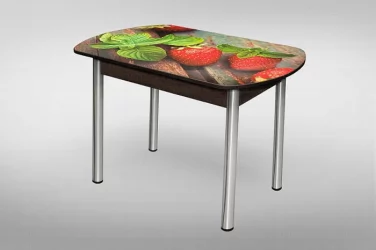 Стол обеденный Европейский фп Клубника ЛДСП венге