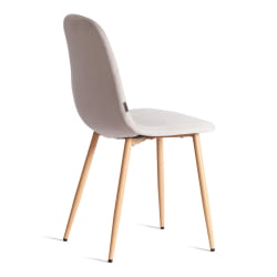 Металлический стул BREEZE (mod. JSC-58) Велюр/металл , 44 х 53 х 86 см, Light grey (светло-серый) HLR14 / натуральный