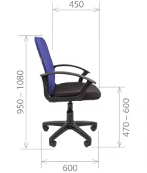 Кресло для оператора CHAIRMAN 615 TW-05 Синее