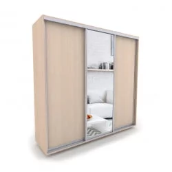 Шкаф-купе 3-х дверный Акцент-Сим ДЗ 1800х600 Дуб молочный