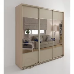 Шкаф-купе 3-х дверный Акцент-Дуэт КЛ 1500х600 Дуб молочный