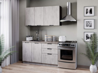 Тумба кухонная 400 с 3 ящиками ЛЮКС (4) Джамис ЛД 296.880.000.078 Черный Белый камень