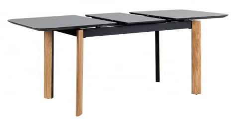 Стол раскладной Combi Glass 120-150 Automatic Natur/Dark matte glass