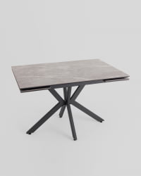 Стол раскладной Marmer 120-180*80*76 см керамика антрацит