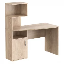 Компьютерный стол с надстройкой COMP CD 1213 левый Дуб Сонома светлый
