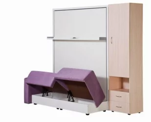 Кровать-трансформер Смарт 1 3-в-1 правый 1600 Ясень шимо темный