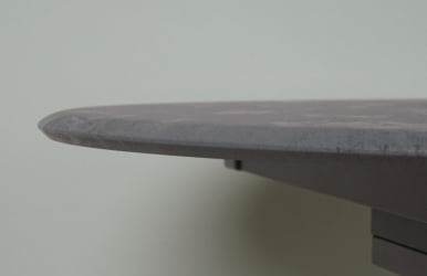 Раздвижной овальный стол Орфей 50 (02) Бетон темный