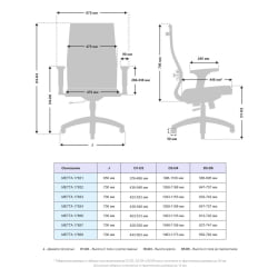 Офисное кресло МЕТТА Комплект 19/2D, Основание 17831 Красный Red