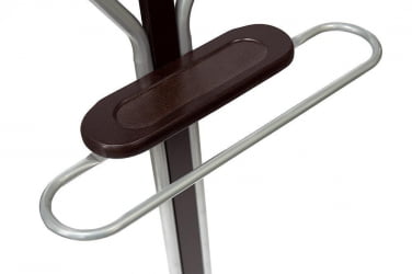 Вешалка костюмная CH-4089 дерево/хромированный металл, 48*28*108 см, вишня