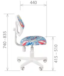 Детское кресло CHAIRMAN KIDS 106 White Футбол