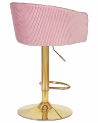 Стул барный DOBRIN DARCY GOLD (розовый велюр (1922-16))