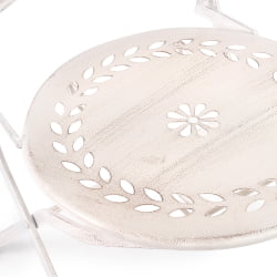 Комплект (стол + 2 стула) Secret de Maison Monique (mod. PL08-6241.6242) металл, стол:62*73, стул: 48*40*93, Античный белый (Antique White)