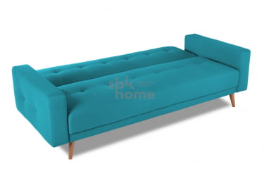Диван SELVIK с подушками ножки дерево (2160*900*860) Бирюзовый, 00-00009810