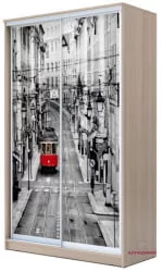 Шкаф купе 2-ух дверный Хит-24-14-77 Лондон Ясень шимо светлый