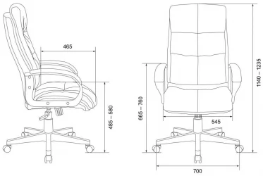 Кресло руководителя Бюрократ CH-824 Песочный Light-21