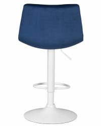 Стул барный ДОБРИН ТАИЛОР ВХИТЕ (синий велюр (МДЖ9-117)) 2 шт / DOBRIN TAILOR WHITE (MJ9-117))