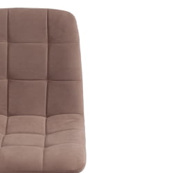 Стул CHILLY MAX Велюр/металл , 45 х 54 х 90 см , серо-бежевый 08/черный