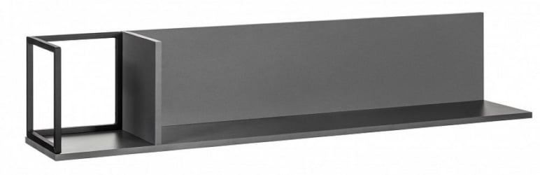 Полка навесная City большая графит