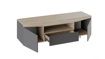 Тумба ТВ тип 1 Дуб Сонома/Графит Серый