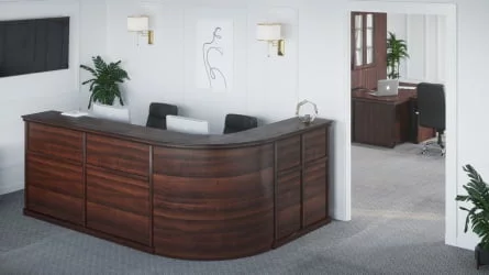 Стойка ресепшн BERN BRN8690202 Темный орех