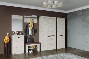 Прихожая в коридор классическая Соренто №3 Дуб бонифаций