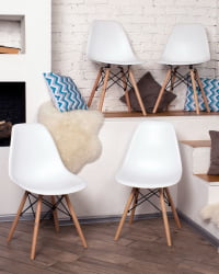 Стул Еамес Стйле ДСВ белый 4 шт. комплект (разборный каркас) / Eames Style DSW