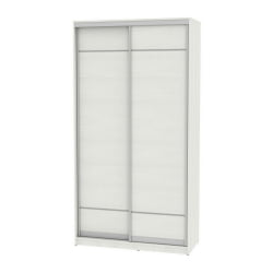 Шкаф-купе белый лдсп B-220х120х60-3(ВД-D7D7)