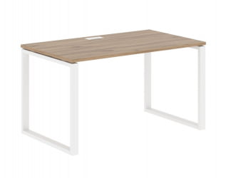 Стол письменный ЕДИС ЕКСТ 1380 Дуб Денвер светлый Белый / EDIS EQST