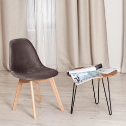 Стул CINDY SOFT (mod. C1021F1) Серый (HLR 24)/натуральный