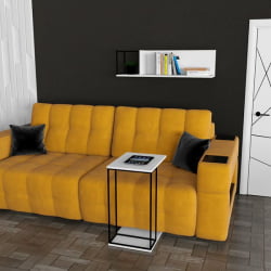 Прикроватный столик City Lite белый