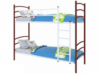 Кровать двухъярусная Милана Duo 900х1900 Коричневая