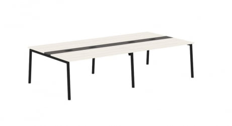 Переговорный стол ЕДИС ЕЛCТ 3116 Ясень Траун Мокко Черный / EDIS ELCT