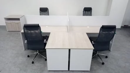 Стол прямой Deka ЛДСП каркас 75.07.16 Дуб Сантана светлый/Белый