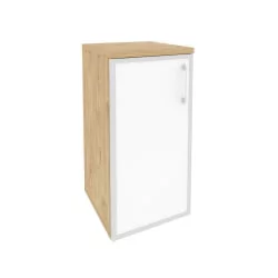 Шкаф низкий узкий левый ONIX O.SU-3.2R(L) white Тиквуд Светлый